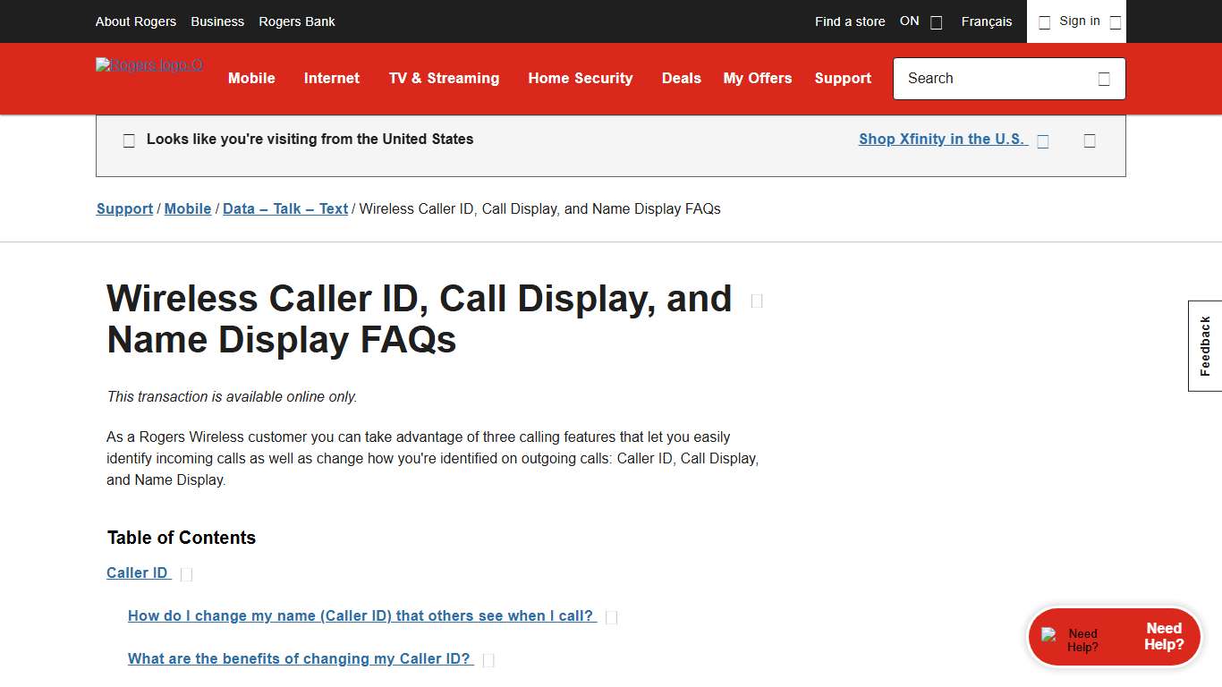 Wireless Caller ID, Call Display, and Name Display FAQs - Rogers