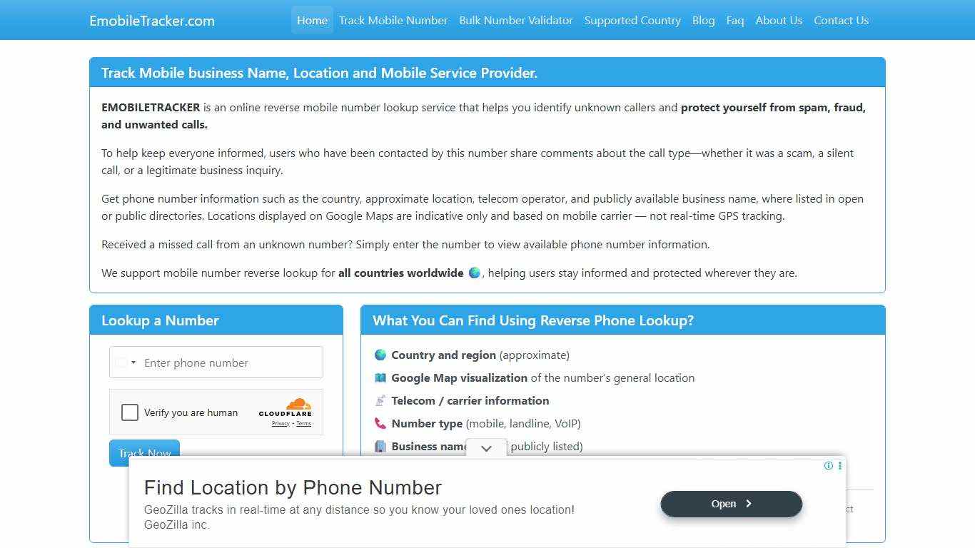 Mobile Number Tracker Find Owner Name and Location on Google Map.
